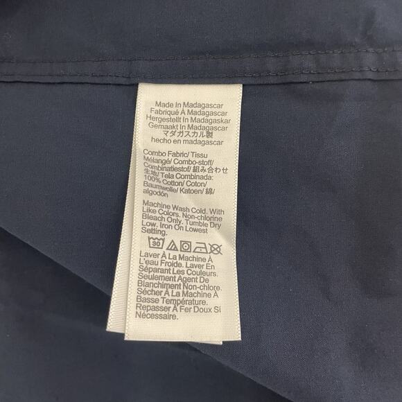 J. Crew Crewcuts Kids' short-sleeve stretch poplin button-down Navy Sz 8 CA375 - Picture 6 of 8